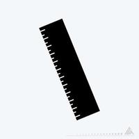Icon Vector of Ruler - Black Style