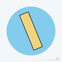 Icon Vector of Ruler - Color Mate Style