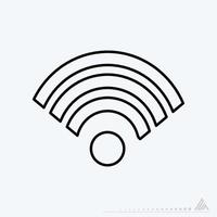 Vector Graphic of WiFi Connection - Line Style