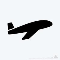 Vector Graphic of - Airplane - Black Style