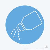 Vector Graphic of - Salt bottle - Blue Monochrome Style