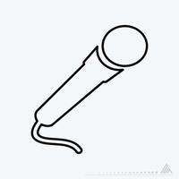 Vector Graphic of - Microphone - Line Style