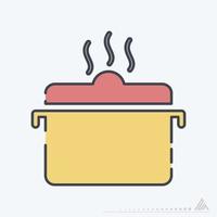 Vector Graphic of - Hot Food - Line Cut Style
