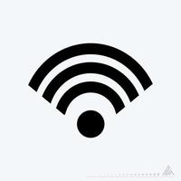 Vector Graphic of WiFi Connection - Black Style