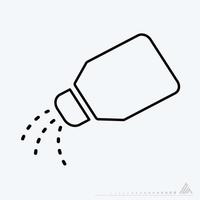 Vector Graphic of - Salt bottle - Line Style