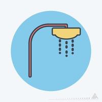 Vector Graphic of - Shower - Color Mate Style