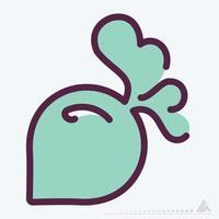Icon Beetroot - Line Cut Style vector