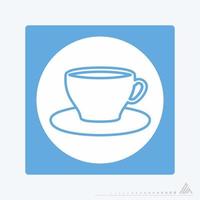 Vector Graphic of - Tea Cup - White Moon Style