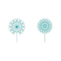 Dandelion vector icon design