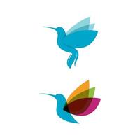 Humming bird Vector icon design illustration