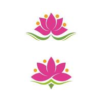 beauty lotus flower vector icon