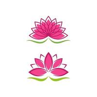 beauty lotus flower vector icon