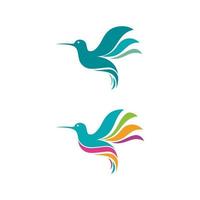 Humming bird Vector icon design illustration