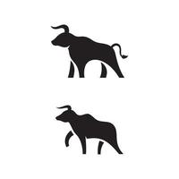 Bull vector icon illustration design