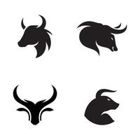 Bull vector icon illustration design