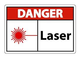 Danger Laser Symbol Sign Symbol Sign Isolate on transparent Background,Vector Illustration vector