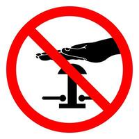 Do Not Switch On Symbol Sign vector