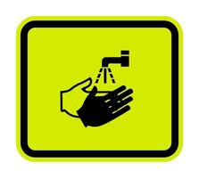 PPE Icon.Wash Your Hand Symbol Isolate On White Background,Vector Illustration EPS.10 vector