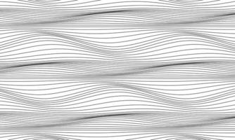 Abstract black line wave curve on white background wallpaper vector