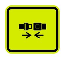 PPE Icon.Wear Safety Belt Symbol Sign Isolate On White Background,Vector Illustration EPS.10 vector