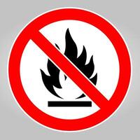 Do not make a spark on white background vector