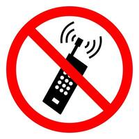 no uses el teléfono vector