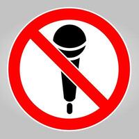 Do not record,Do not use Microphone icon,Speaker symbol vector