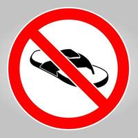 Do not No Open Toed Shoes vector