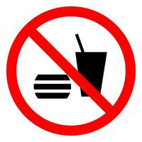 Do not eating Or Drinking Symbol vector