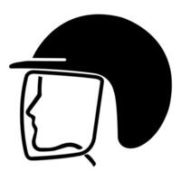 Wear Safety Helmet Symbol Isolate On White Background,Vector Illustration EPS.10 vector