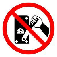 Do Not Touch Men Working Symbol Sign On White Background vector