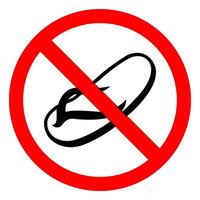 No Slipper On White Background vector