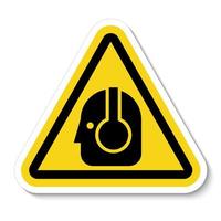 Caution Sign Wear Protective Equipment,With PPE Symbols vector