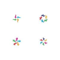 Community, network and social icon vector