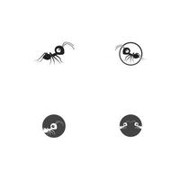 diseño de ilustración de vector de hormiga