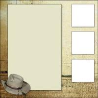 Country Theme Scrapbook Frame Template photo