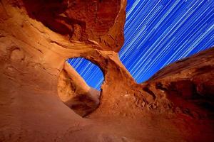 Desert Arch Star Trails photo
