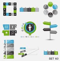 Collection of Infographic Templates for Business Vector Illustration