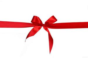 Red Gift Ribbon Bow photo