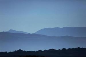 Ghostly Mountain Silhouettes photo