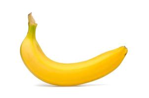 Banana on white background photo