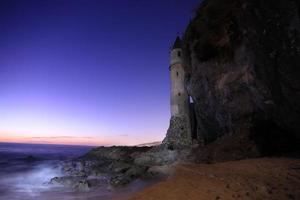 Pirate Tower Stairway on a Public Beach on the West Coast photo