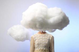 Girl with Her Head in the Clouds photo