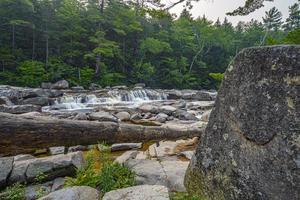 Summer on the swift river, middle falls in early morning photo