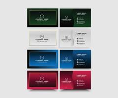 Clean Modern Business card Design vector