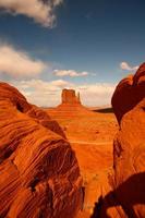 Between Rocks in Monument Valley Arizona photo