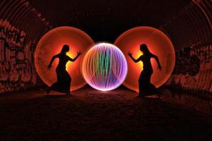 Light Painting With Color and Tube Lighting photo