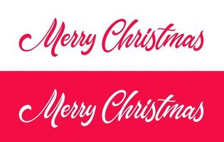 Christmas hand drawn lettering. Xmas text isolated on white for postcard, poster, banner design element. Merry Christmas script calligraphy. Xmas holiday lettering design. vector