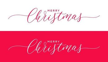 Merry Christmas - holiday calligraphy. Xmas hand drawn lettering. Vector typography design element. Christmas handwritten text.