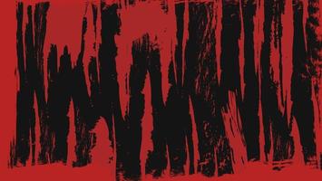 Abstract Chaos Grunge Red Paint Texture In Black Background vector